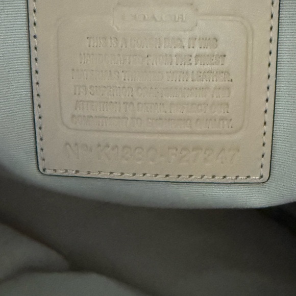 Coach Seashell Print Large Tote - Brown and Cream with multiple pockets - Picture 14 of 16